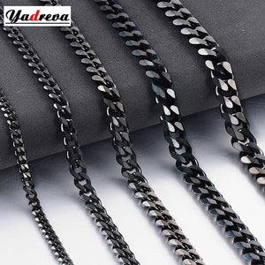 Men's Cuban Chain Necklace, Stainless Steel
