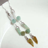 Chalcedony Earrings Charm Hand-Carved Jewelry Women's Men Accessories