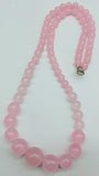 Multicolor 6-14mm Jade Bead Tower Necklace Ladies Jewelry
