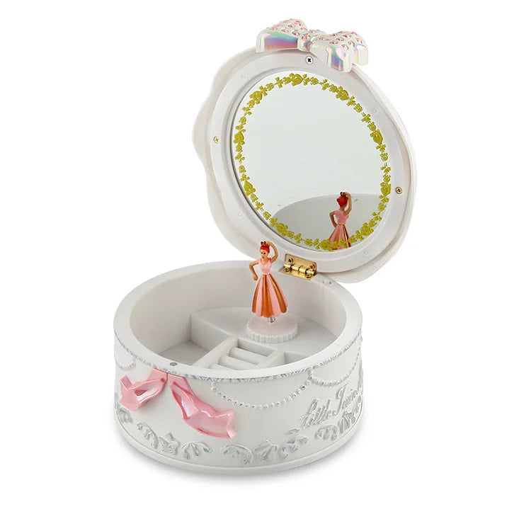 Hot Music Jewelry Box w/ Ballet Makeup Mirror - Birthday Gift