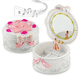 Hot Music Jewelry Box w/ Ballet Makeup Mirror - Birthday Gift