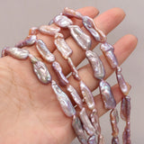 Baroque Shaped Pearl Rectangle DIY Bracelet Necklace 7x20-8x22mm