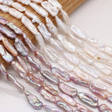 Baroque Shaped Pearl Rectangle DIY Bracelet Necklace 7x20-8x22mm