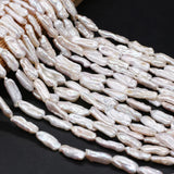 Baroque Shaped Pearl Rectangle DIY Bracelet Necklace 7x20-8x22mm