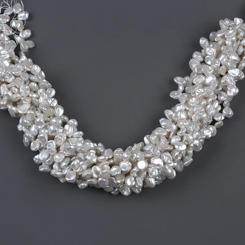 AA Grade 8-9mm Natural Freshwater Keshi Pearl Bead String