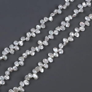 AA Grade 8-9mm Natural Freshwater Keshi Pearl Bead String