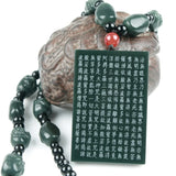Natural Cyan Guanyin Pendant Charm Bracelet for Women Men