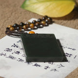 Hand-Carved Double Dragon Pendant Bracelet Charm