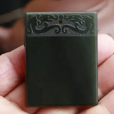 Hand-Carved Double Dragon Pendant Bracelet Charm