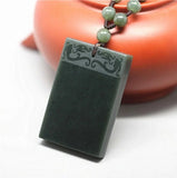 Hand-Carved Double Dragon Pendant Bracelet Charm