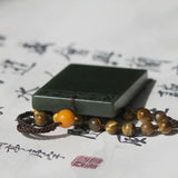 Hand-Carved Double Dragon Pendant Bracelet Charm