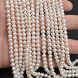 Freshwater Pearls 4-5 Near Round Loose Beads DIY Necklace Bracelet