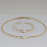 Freshwater Round Bead Pearl Accessory Set DIY Jewelry Gift