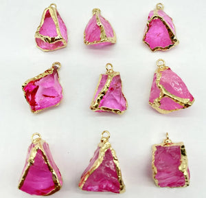 Quartz Crystal Irregular Shape Pendants for DIY Jewelry