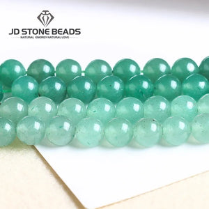 Green Aventurine Round Loose Beads for Jewelry Making