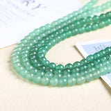 Green Aventurine Round Loose Beads for Jewelry Making