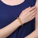Hand-Carve Citrine Fox Bracelet Jewelry Men Women Luck