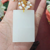 Hand-carve Jade Pendant Jewelry Men Women Luck Gifts