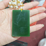 Hand-carve Jade Pendant Jewelry Men Women Luck Gifts