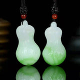 Hand-carve Jade Cabbage Wealth Necklace Pendant Jewelry