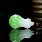 Hand-carve Jade Cabbage Wealth Necklace Pendant Jewelry