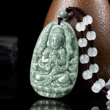 Hand-carve Jade Eight Patronus Necklace Pendant Jewelry
