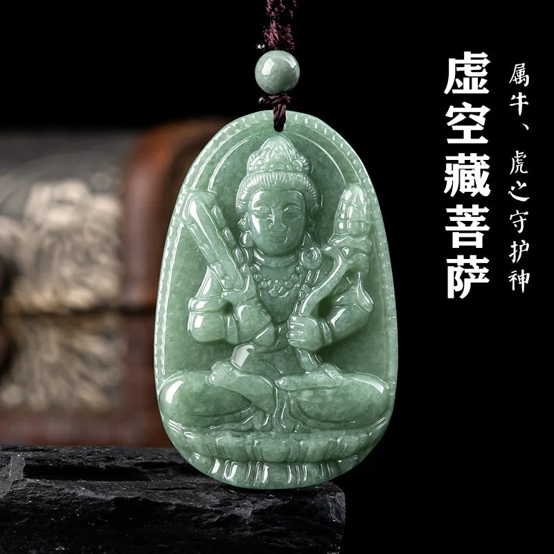 Hand-carve Jade Eight Patronus Necklace Pendant Jewelry