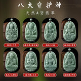 Hand-carve Jade Eight Patronus Necklace Pendant Jewelry