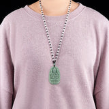 Hand-carve Jade Eight Patronus Necklace Pendant Jewelry