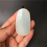 Hand-carve Jade Fortune Abacus Necklace Pendant Jewelry