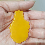 Natural Hand-carve Jade Goldfish Yellow Necklace Pendant Jewelry Luck Gifts