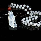 Hand-carved Jade Guanyin Bergamot Pendant Necklace