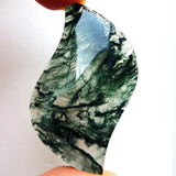 Natural Hand-carve Jade Ice Permeable Grass Necklace Pendant Men Women Luck