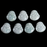 Hand-carve Jade Maitreya Buddha Necklace Pendant Men Women Luck Amulet