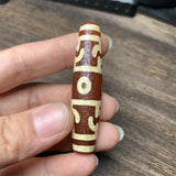 Natural Hand-carve Tibetan Nine-Eyed Dzi Necklace Pendant Jewelry Men Women