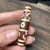 Natural Hand-carve Tibetan Nine-Eyed Dzi Necklace Pendant Jewelry Men Women