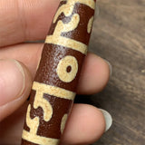 Natural Hand-carve Tibetan Nine-Eyed Dzi Necklace Pendant Jewelry Men Women