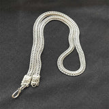 Hand-carve Tibetan Silver Dragon Head Necklace Pendant Jewelry Men Women Luck
