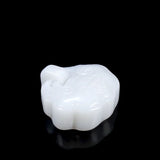Hand-carve Jade Animal Face Lock Necklace Pendant