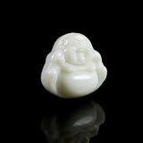 Hand-carve Jade Maitreya Buddha Necklace Pendant Fashion Jewelry Luck Gifts