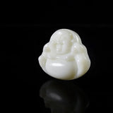 Hand-carve Jade Maitreya Buddha Necklace Pendant Fashion Jewelry Luck Gifts
