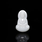 Hand-carve Jade Net Bottle Guanyin Buddha Necklace Pendant