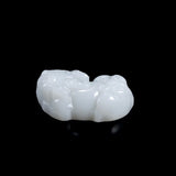 Hand-carve Jade Pixiu Necklace Pendant Luck Gifts