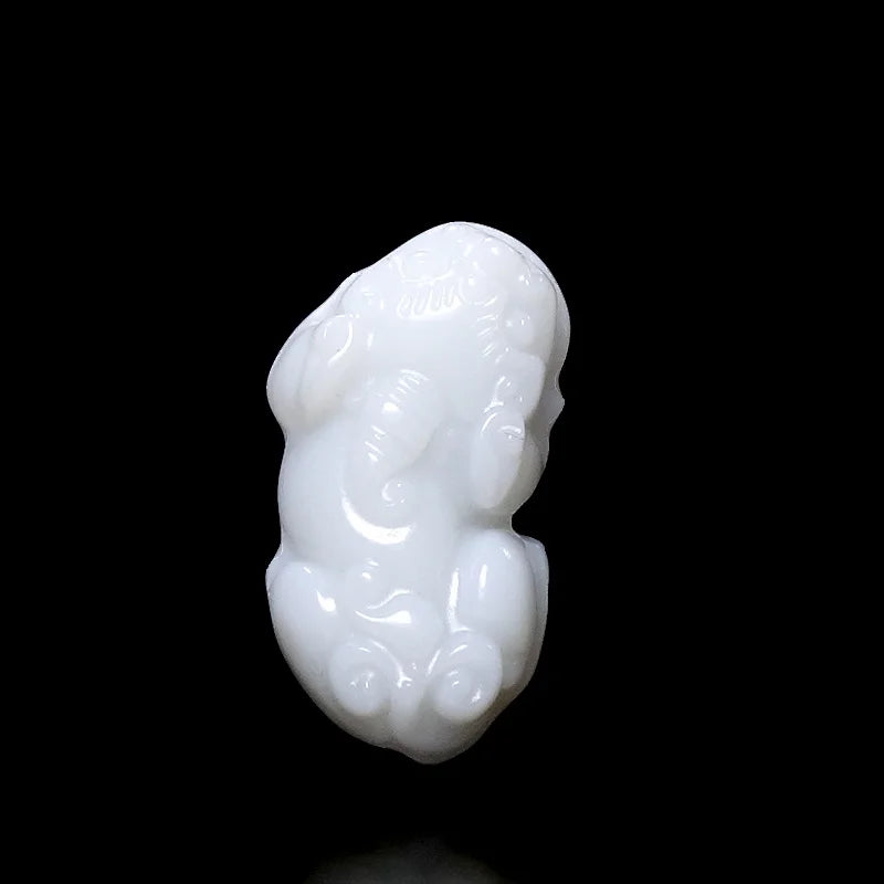 Hand-carve Jade Pixiu Necklace Pendant Luck Gifts