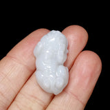 Hand-carve Jade Pixiu Necklace Pendant Luck Gifts