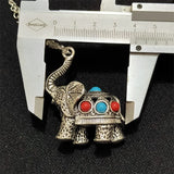 Hand-carved Elephant Necklace Pendant Men Women Luck