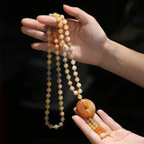 Natural Silk Jade Necklace Pendant Jewelry Men Women