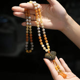 Natural Silk Jade Necklace Pendant Jewelry Men Women