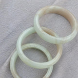 Natural Jade Bangle 54-56mm Luck Bracelet Men Women