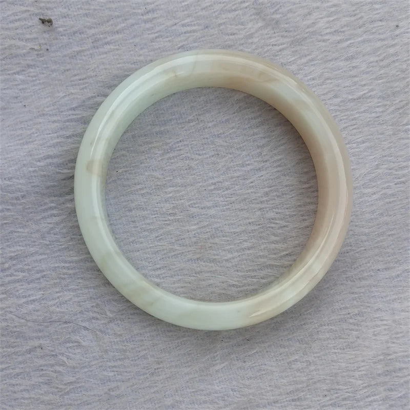 Natural Jade Bangle 54-56mm Luck Bracelet Men Women